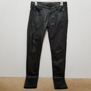 Klique B pants 5 manmade Vegan faux leather wax coated skinny rockstar gf goth